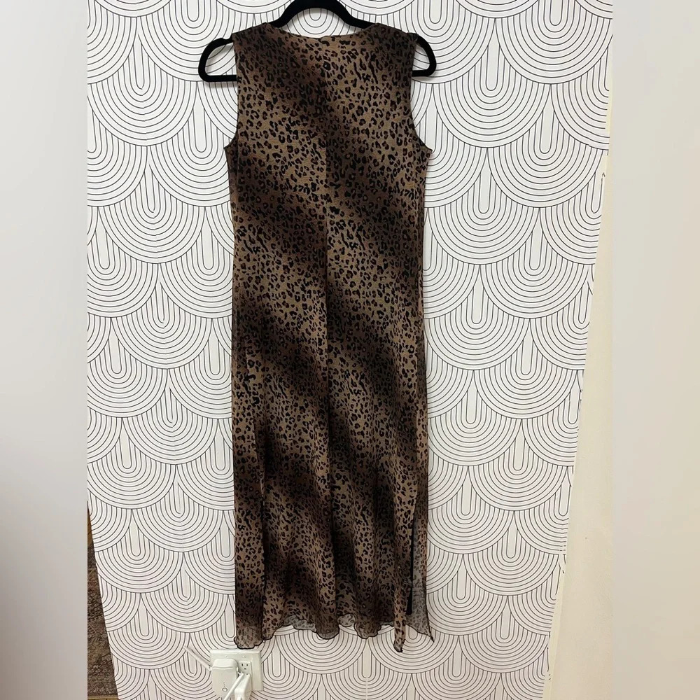 Vintage Kathie Lee Collection 90s cheetah print dress size Small / Medium - Picture 7 of 7